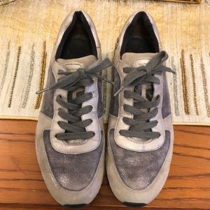 Paul Green leather sneakers moto style. Sz 8 (5.5)